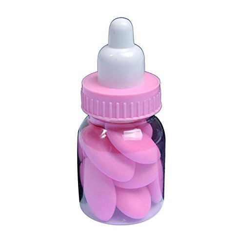 6 biberons roses PVC transparent - Hauteur 8.5 ...