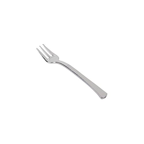 Fetez moi - 50 mini fourchettes argentées PVC -...