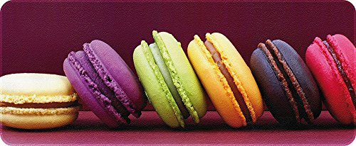 50120 macarons tapis de cuisine fibre polyamide...