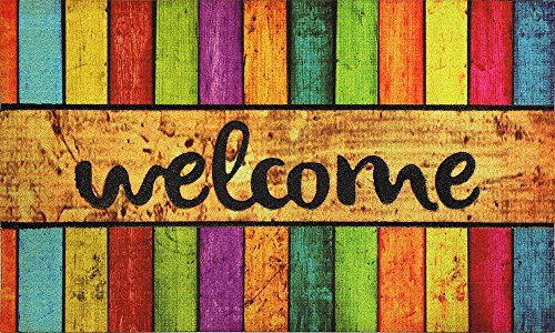 4575  paillasson caoutchouc multicolore