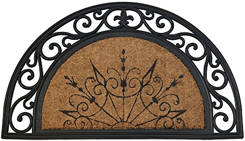 ID Mat 4575 coral demi lune 85031 naturel tapis paillasson fibre coco/caoutchouc beige 75 x 45 x 1,8 cm code EAN 3700023625712 