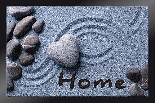 4060 decobio galet cœur tapis paillasson fibre ...