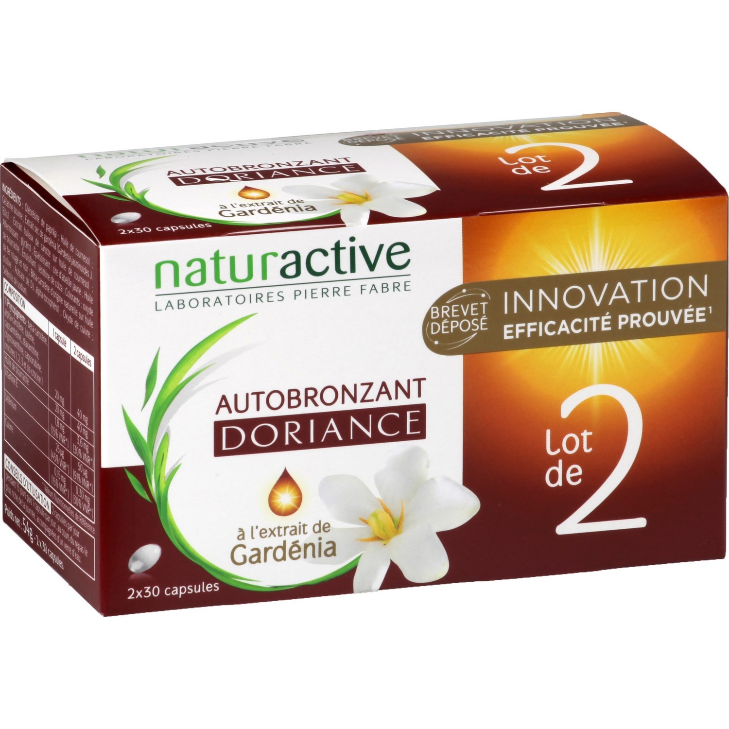 P.FABRE SANTE Autobronzant Doriance gardenia NATURACTIVE code EAN 3700027698873 