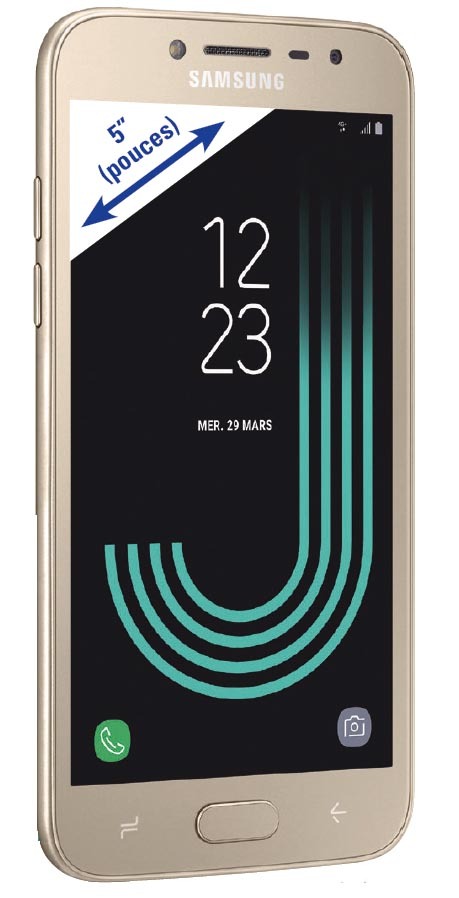 ENSEMBLE SMARTPHONE GALAXY J2 OR + COQUE + VERR...