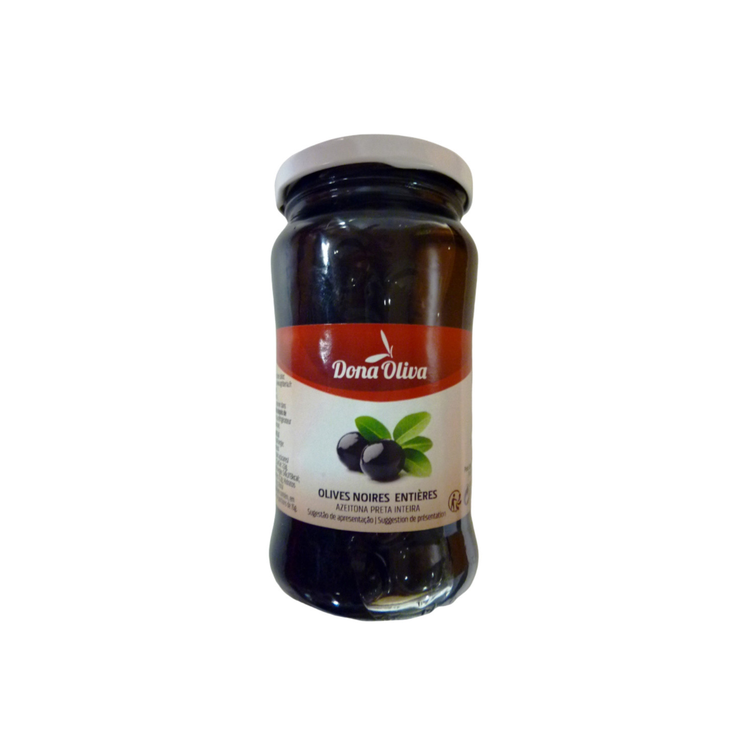DONA OLIVA Olives noires entières DONA OLIVA code EAN 3700068145480 