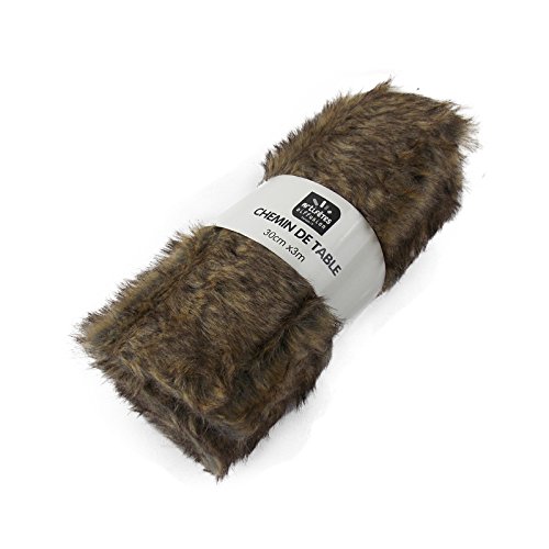 Chemin de table fourrure fauve