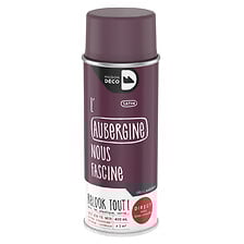 Peinture aérosol relook tout aubergine satin 400ml