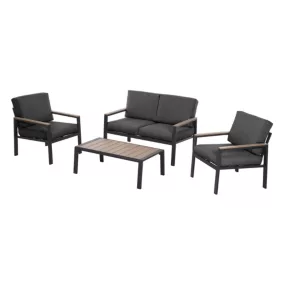  Salon de jardin TOULOUSE en Aluminium gris 4 personnes code EAN 3700103091918 