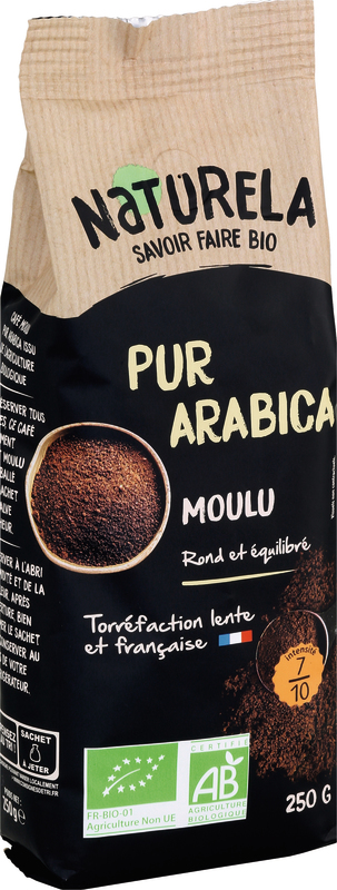CAFÉ PUR ARABICA MOULU Naturéla 3700112056014 Naturéla CAFÉ PUR ARABICA MOULU Naturéla 3700112056014 Naturéla