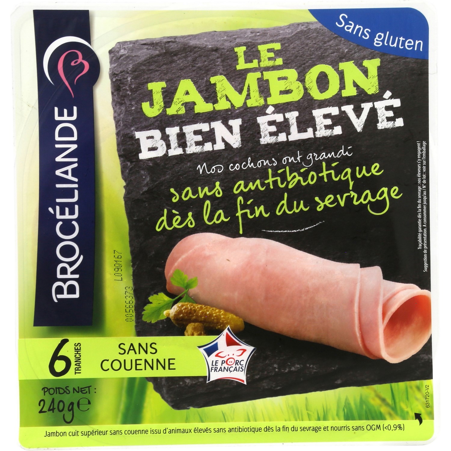Jambon Bien Elevé s/couenne BROCELIANDE