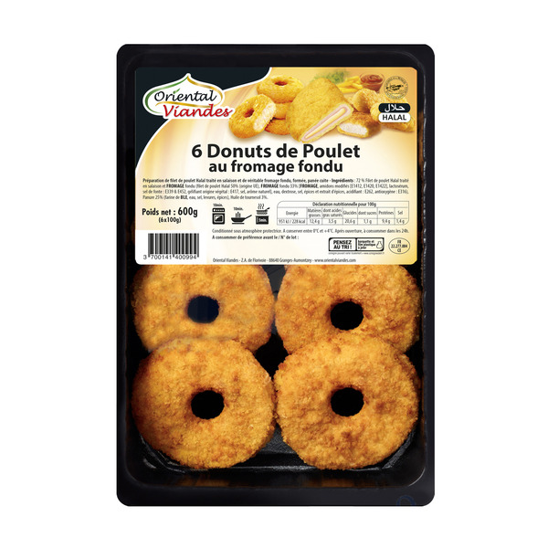Donuts de filet de poulet Halal