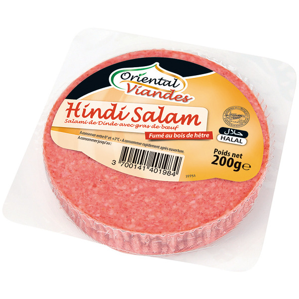 Salami de dinde fumé halal 