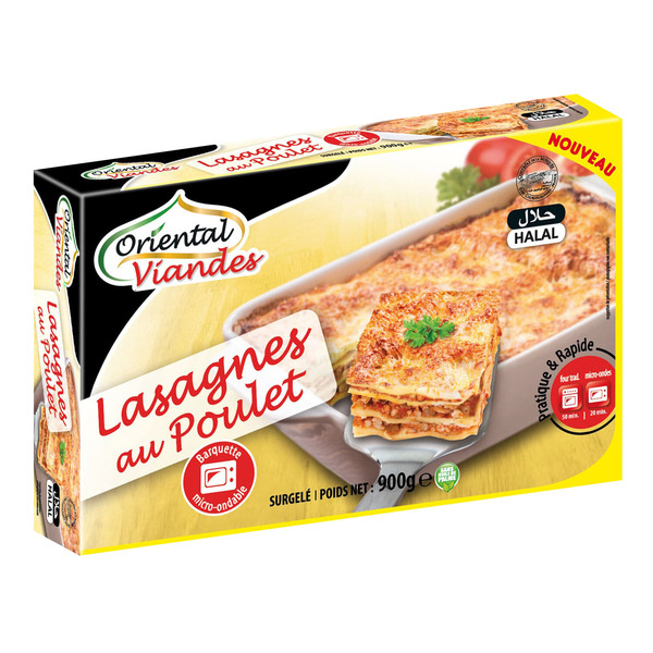 Lasagnes Halal surgelées
