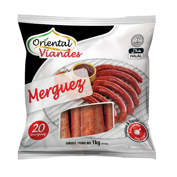 Merguez halal surgelées