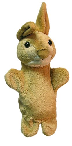 - pel02921 - marionnette peluche 23 cm - lapin