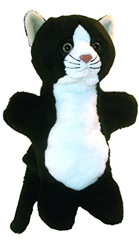 - pel70581 - marionnette peluche 23 cm - chat