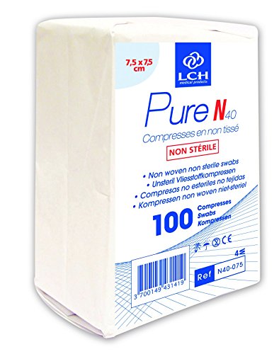 LCH Compresse non tissée/non stérile 40 g 7,5 x 7,5 cm 3700149431419 (3700149431419)
