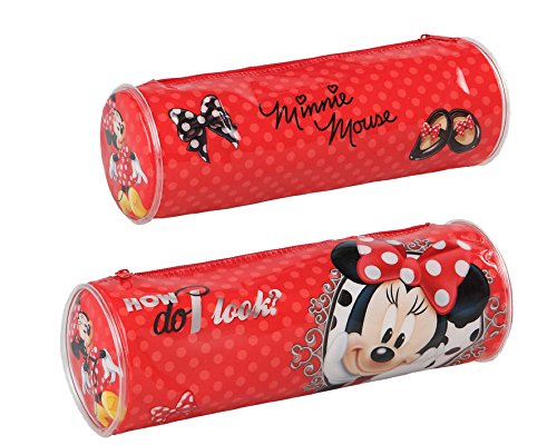 Minnie Mouse - Trousse a Stylo Scolaire ronde -...