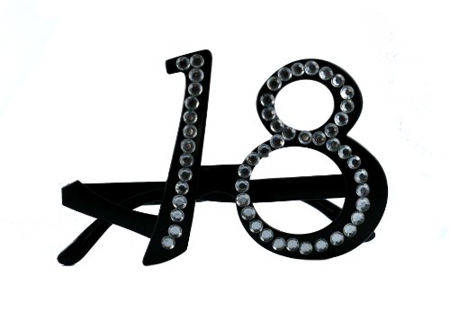 Lunettes Anniversaire 18 ans - Noires