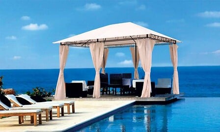 OZALIDE OZALIDE Tonnelle 4x3m avec toile et 6 rideaux code EAN 3700156613761 