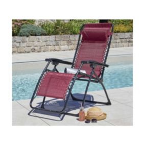  Bain de soleil  en acier coloris bordeaux code EAN 3700156617202 