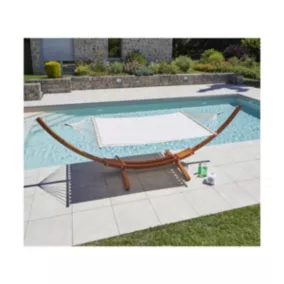  Hamac en bois et sa toile de coloris blanc code EAN 3700156623005 