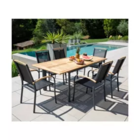  Ensemble repas de jardin  8 places en  bois code EAN 3700156630782 