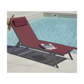  Bain de soleil  en Aluminium coloris bordeaux code EAN 3700156654344 