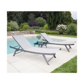  Bain de soleil  en acier coloris gris perle code EAN 3700156662066 