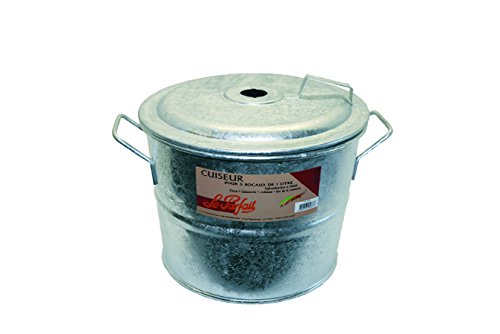 2073004 cuiseur pour 5 bocaux métal gris 45 x 3...