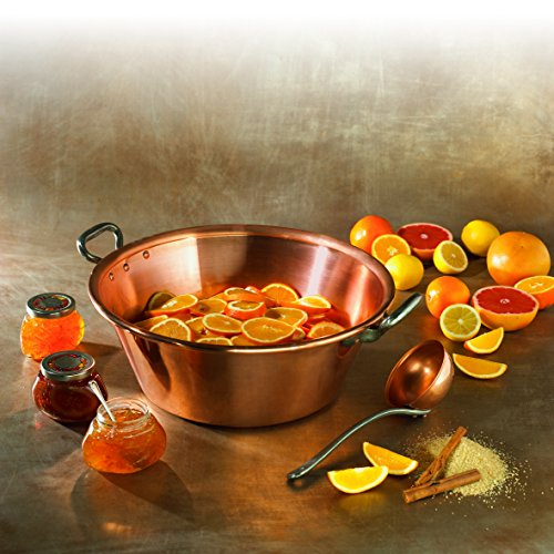 3621 bassine à confiture cuivre 9 l 47 x 38 x 1...