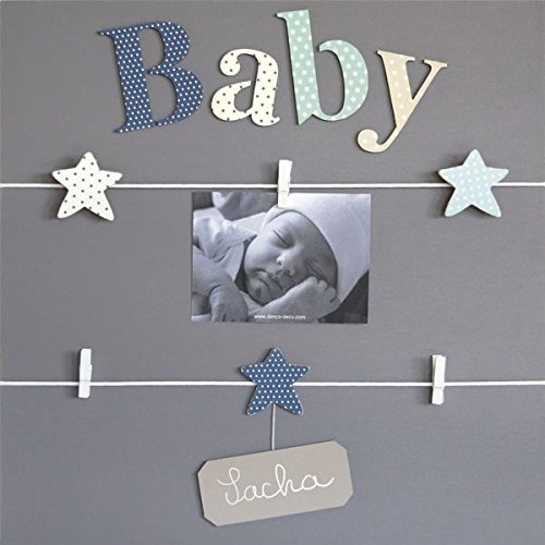 Pêle Mêle 5 vues Baby Garçon Personnalisable