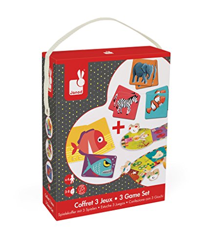 - j02805 - coffret 3 jeux de société et de mémo