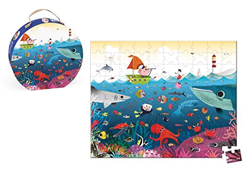 - j02947 - valisette puzzle sous-marin 100 pcs