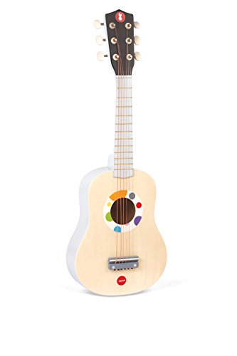 - j07625 - guitare naturelle confetti bois