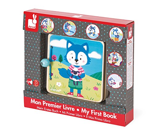 - j08178 - livre bois - le doudou du petit loup