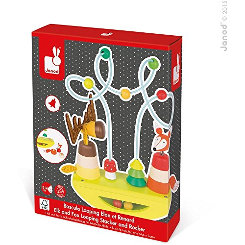 Janod - basculo looping élan & renard - bois,métal,mdf - j08197 code EAN 3700217381974 