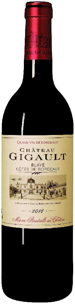 AOP(2) BLAYE CÔTES DE BORDEAUX CHÂTEAU GIGAULT 2016. 3700218303050 (3700218303050)