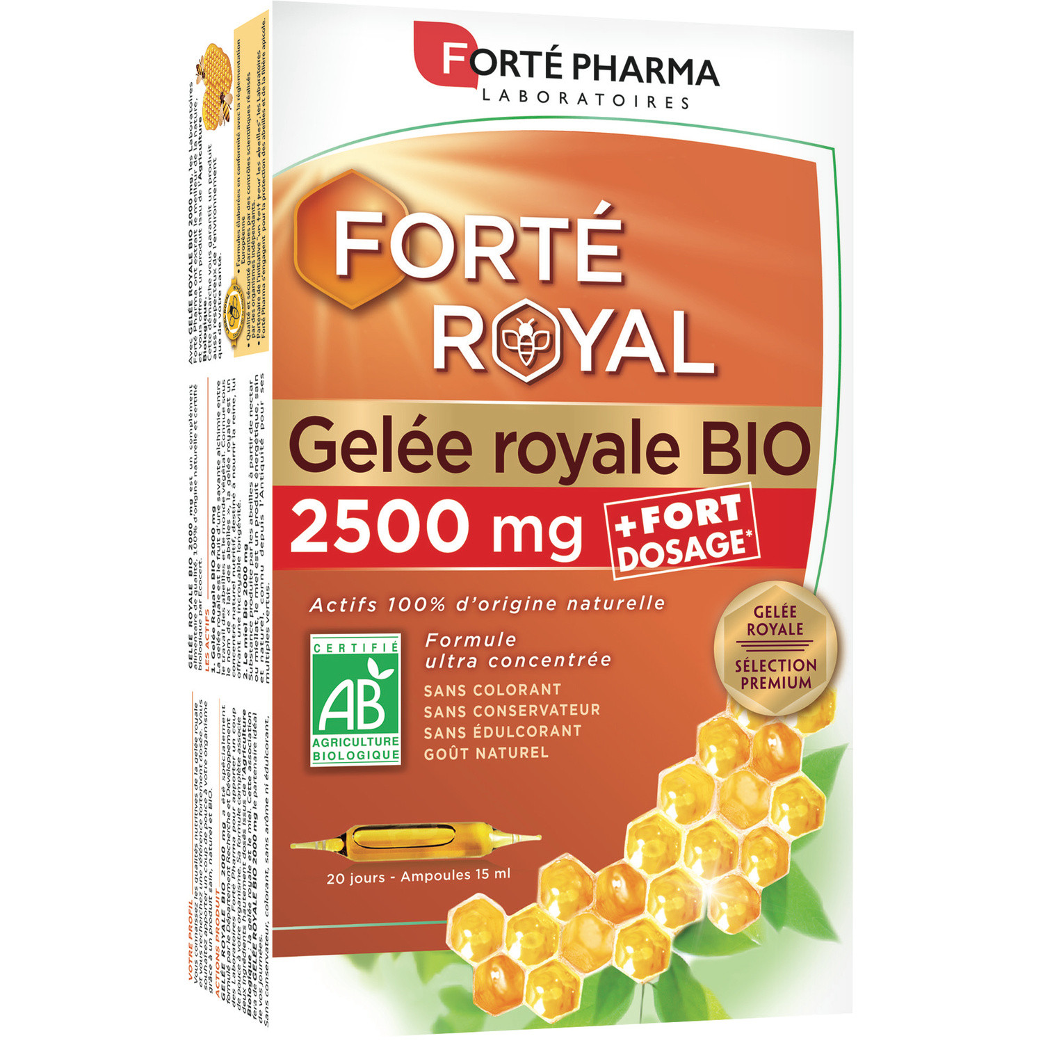 Complément alimentaire gelée royale Bio FORTE PHARMA 3700221300176 FORTE PHARMA