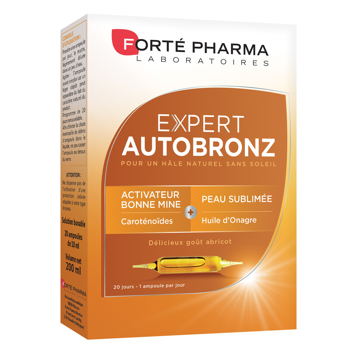 Complément alimentaire auto bronzant FORTE PHARMA