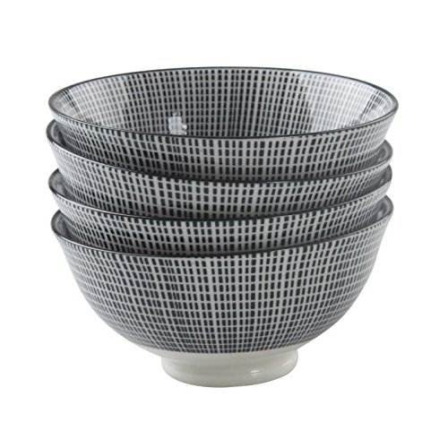 FINLANDEK - SALLE A MANGER FINLANDEK Lot de 4 bols Japonais Turksa Ø 12 cm noir et blanc 3700233747464 (3700233747464)