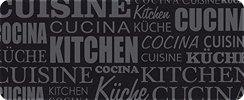 50120 tapis de cuisine fibre polyamide/pvc noir...