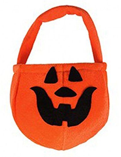 Petit sac à bonbons citrouille Halloween Orange