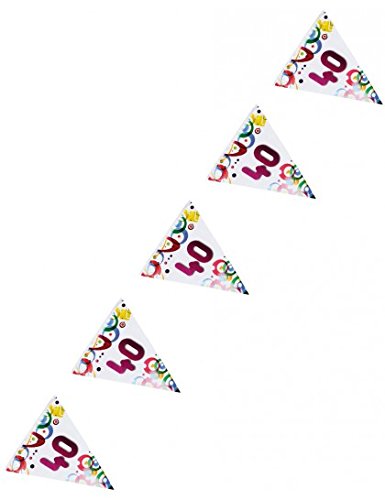 Parafete Guirlande anniversaire 40 ans (6 m) 3700241428195 (3700241428195)