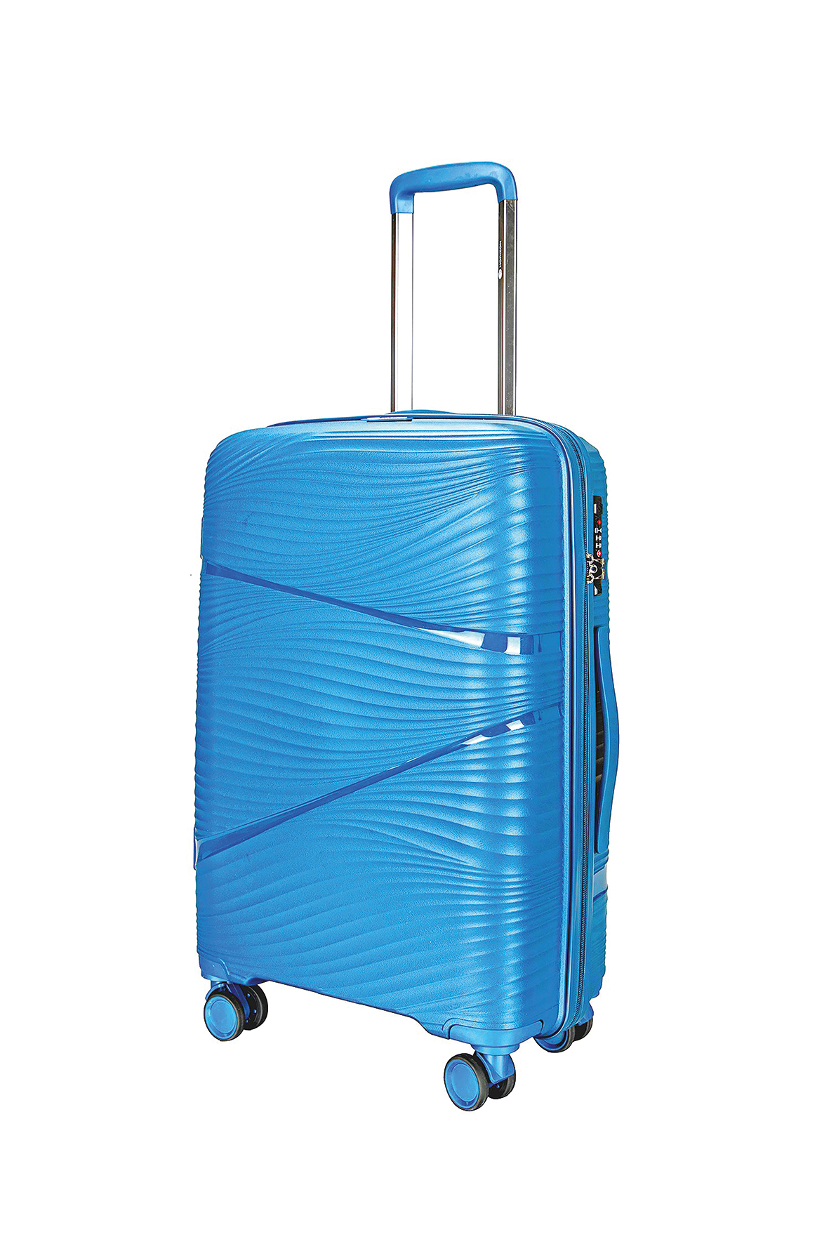 VALISE TROLLEY55CM BLEU 3700245433607 FANCY