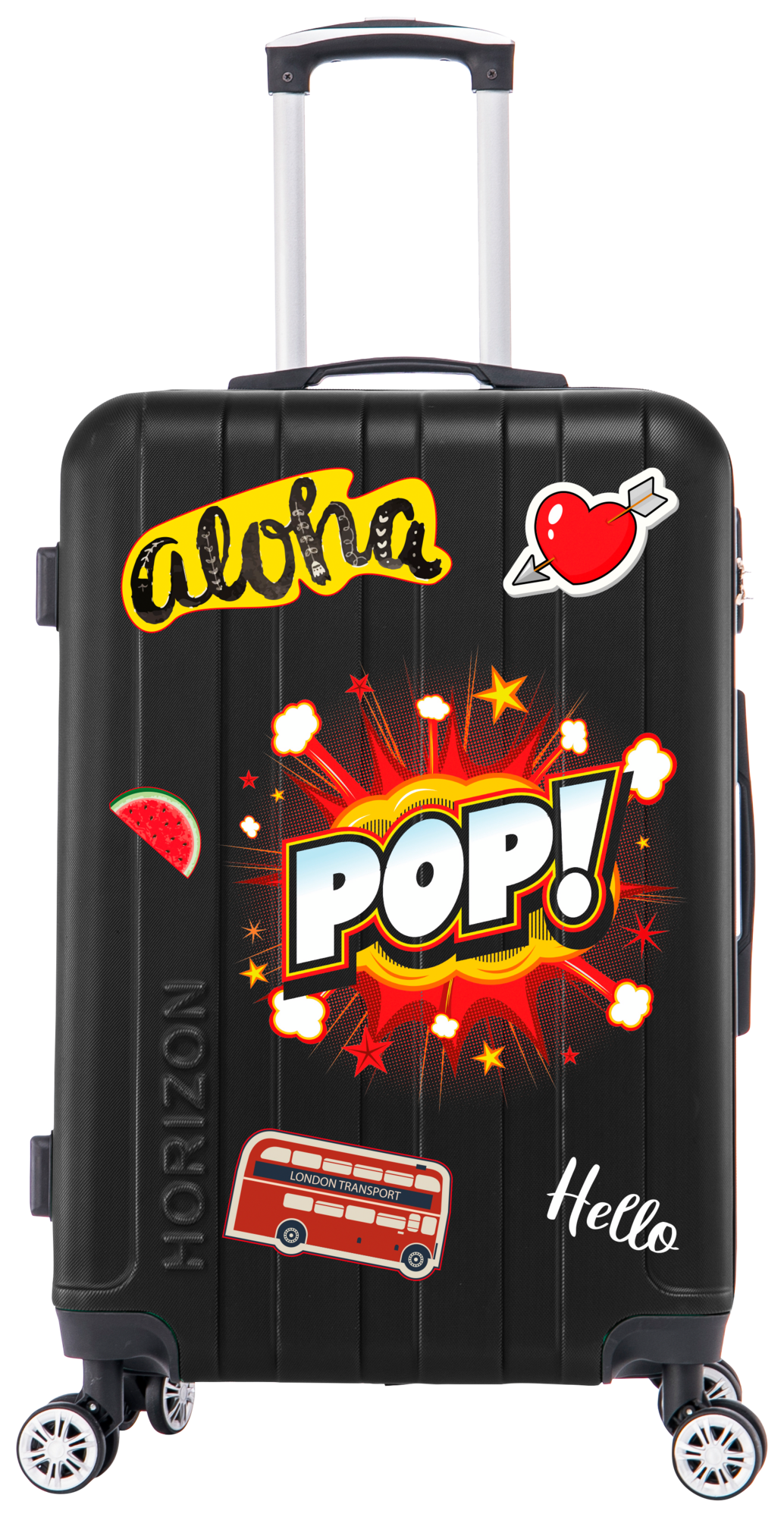 VALISE 55 CM ENV. + STICKERS