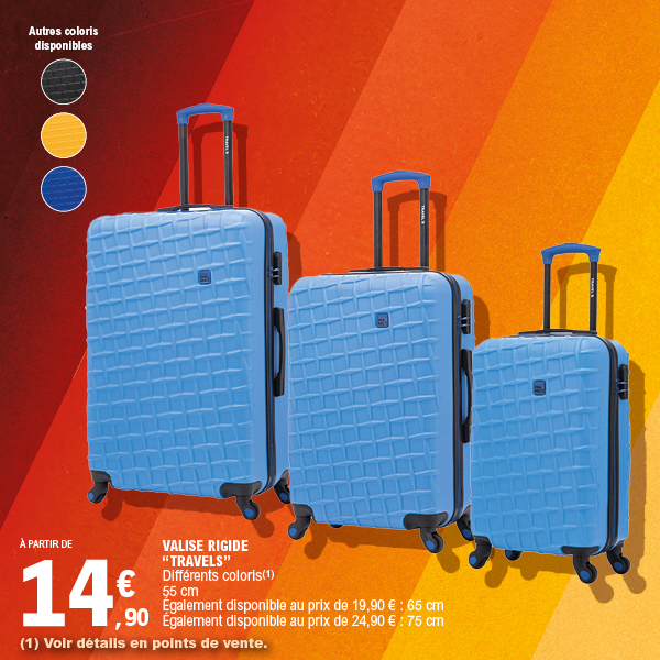 “TRAVELS” VALISE RIGIDE code EAN 3700245475515 