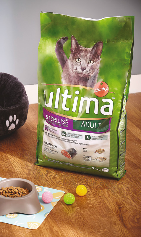 CROQUETTES POUR CHAT STÉRILISÉ SAUMON Ultima