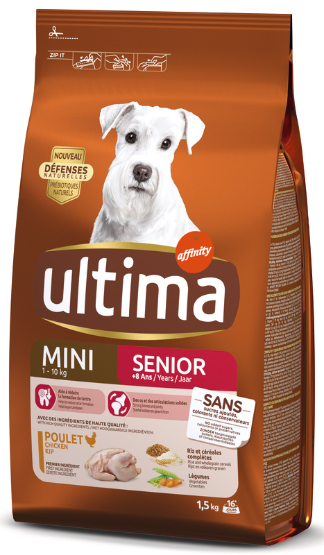 CROQUETTES CHIEN MINI SÉNIOR AU POULET ultima