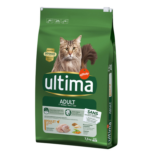 Croquettes au poulet pour chat adulte